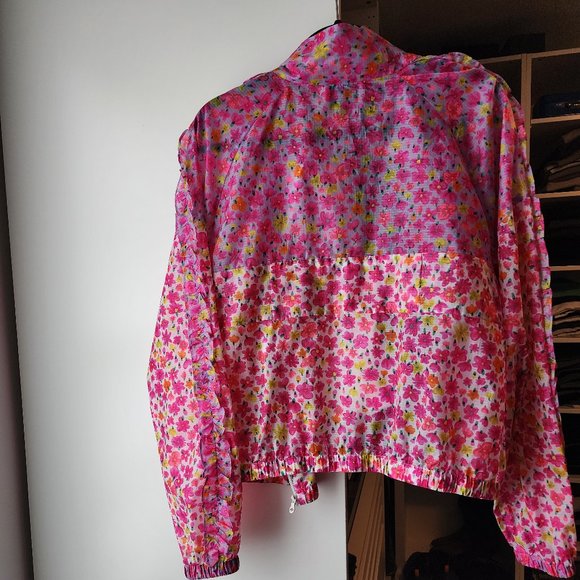Kate Spade MARKER FLORAL WINDBREAKER sz L - Picture 3 of 12